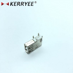 USB 2.0 A Female Upright Dip 90