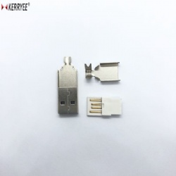 USB 2.0 A Male Solder Plug