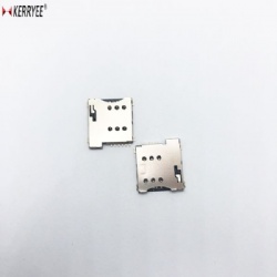 Micro SIM Card Connector PUSH&PUSH 6Pin H1.35mm With CD and Post